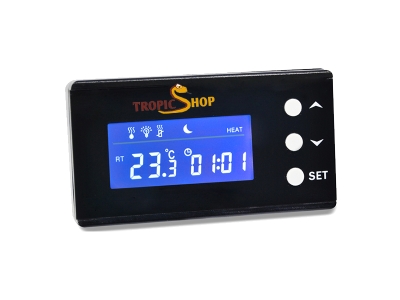 Thermostat-Temperaturregler-Sockel Thermostat-Sockel-Timer mit Sonde,  LCD-Sockel-Temperaturregler-Timer für Aquarium-Inkubator-Gewächshaus